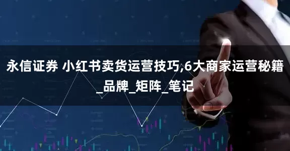 永信证券 小红书卖货运营技巧,6大商家运营秘籍_品牌_矩阵_笔记