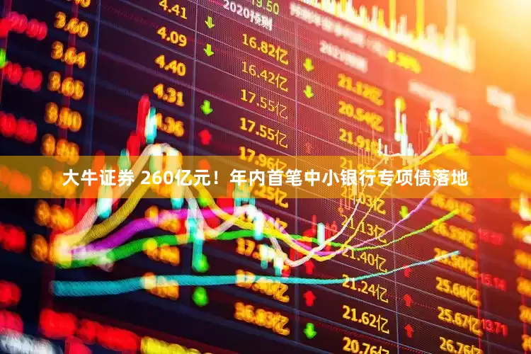 大牛证券 260亿元！年内首笔中小银行专项债落地