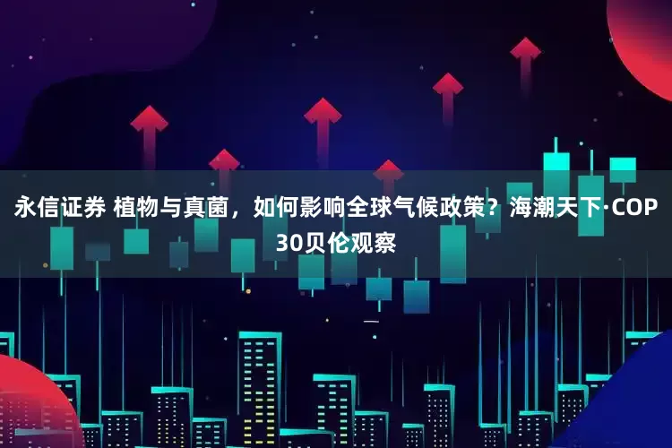 永信证券 植物与真菌，如何影响全球气候政策？海潮天下·COP30贝伦观察